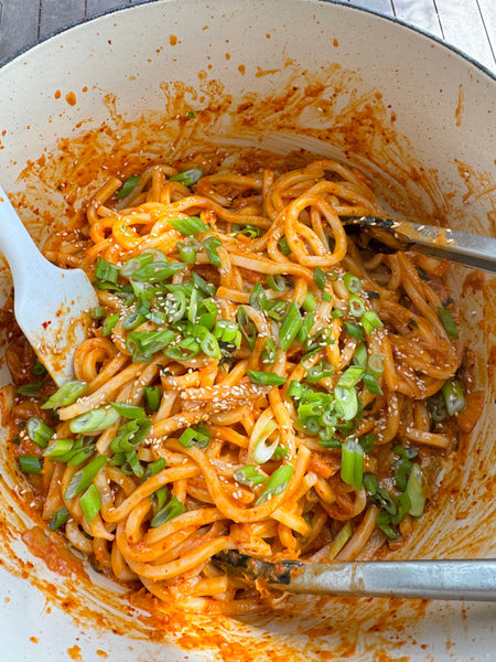 Kimchi Udon Carbonara