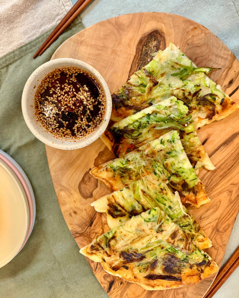 Korean Crispy Zucchini Pancakes